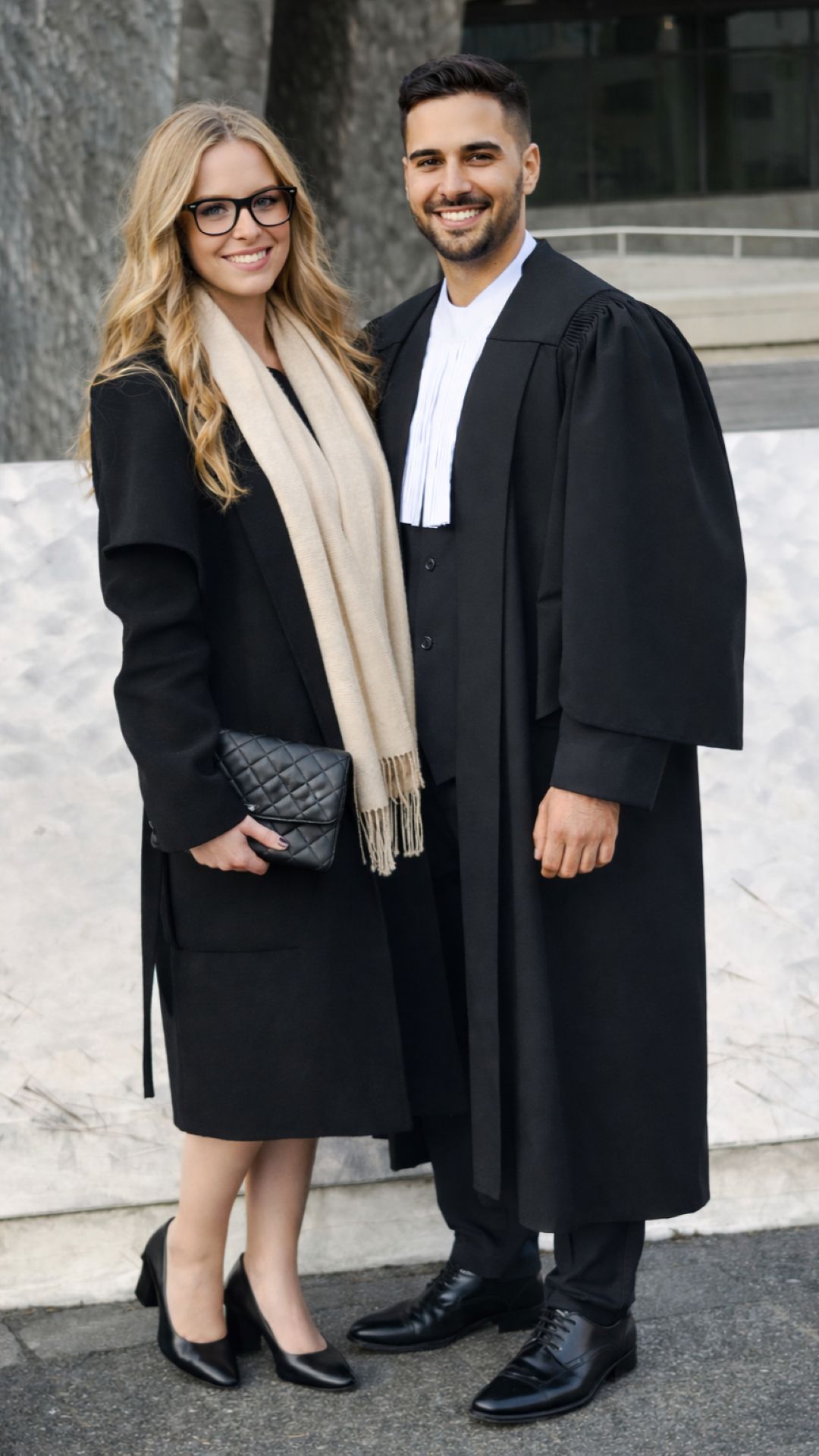 Autor com a beca do Barreau du Québec