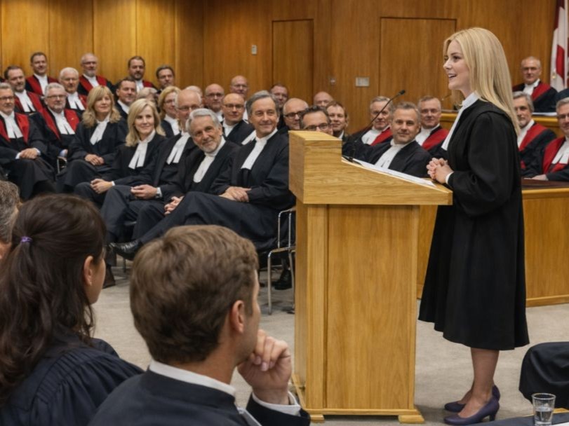 Cerimônia no Palais de Justice du Québec